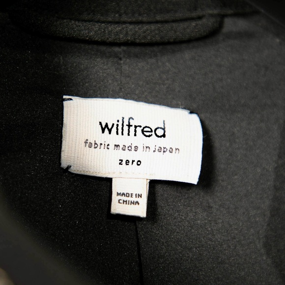 Aritzia Wilfred Montesson Crepe Biker Jacket black, Size 0, Excellent Condition - Picture 8 of 10